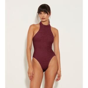 Hunza G Polly Swimsuit - Metallic Grape